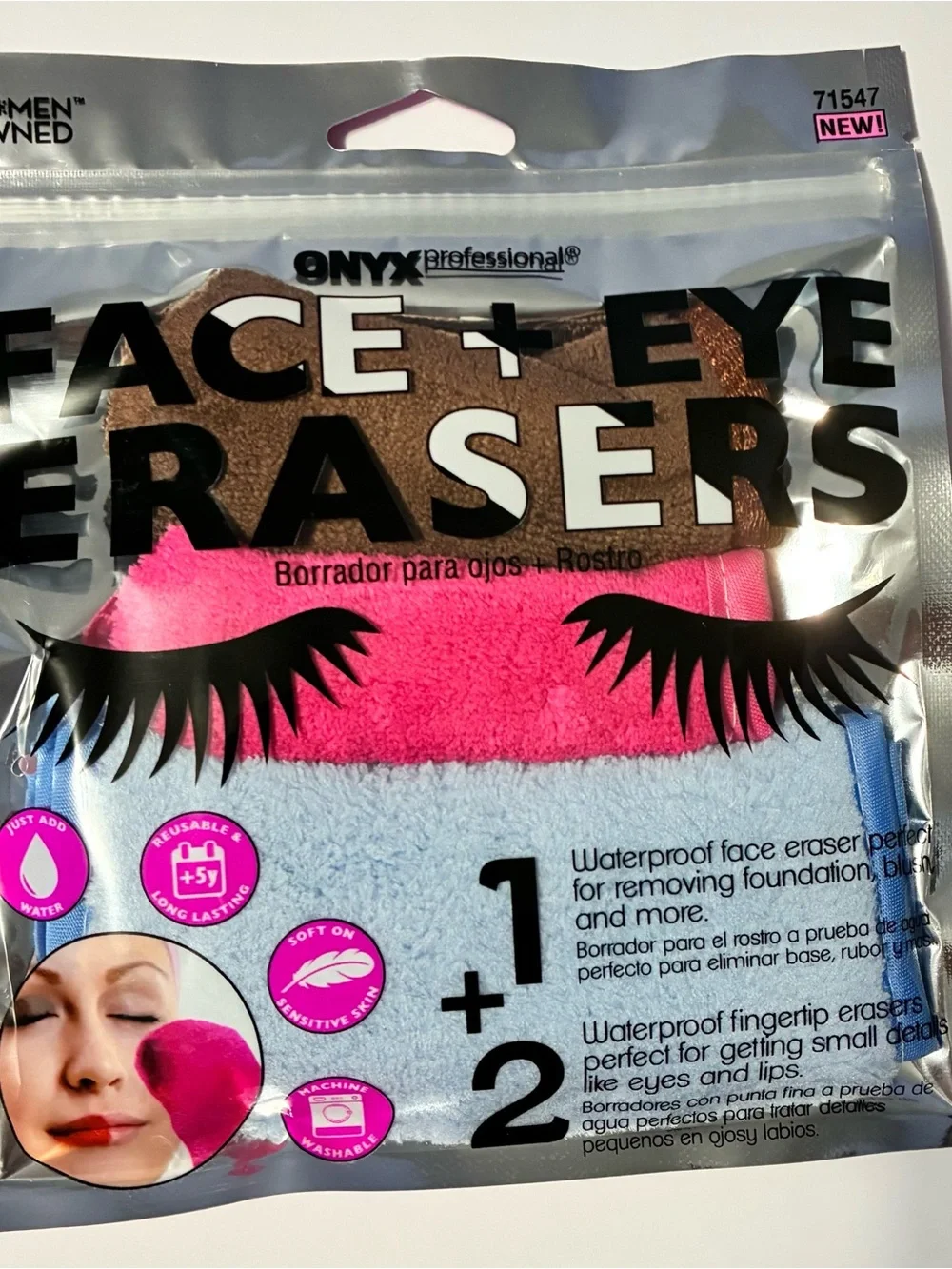 Onyx Professional Face + Eye Erasers Bundle + Headband & Arm Bands, NEW